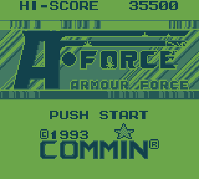 Armoured Force Title Screen